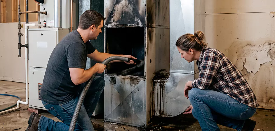 Fire and Flood Duct Restoration in New Braunfels, TX