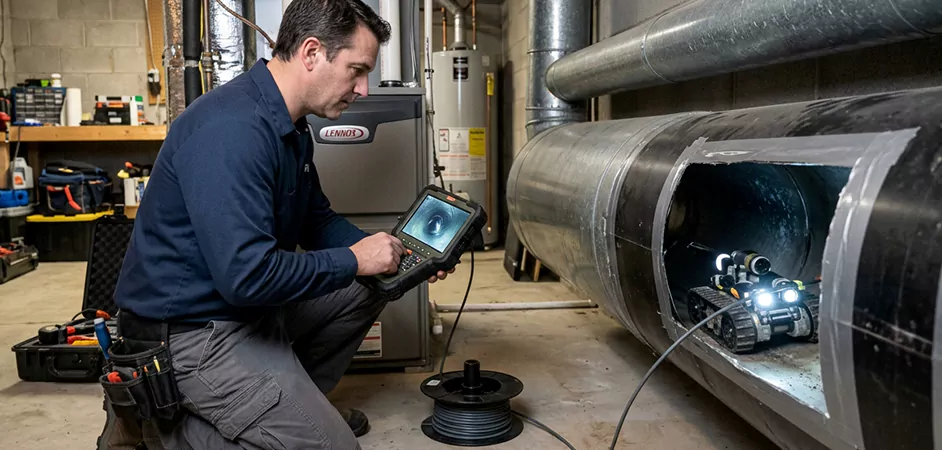 Robotic Duct Inspection in New Braunfels, TX