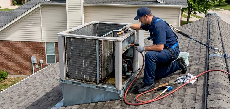 Rooftop Unit Cleaning in New Braunfels