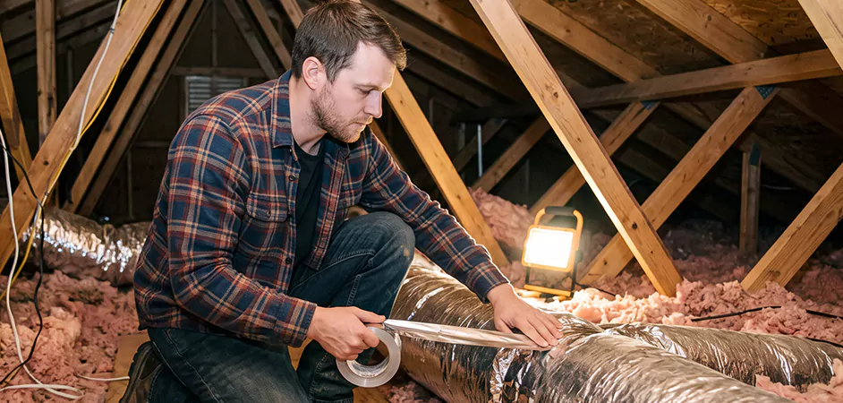 Attic Duct Sealing and Insulation in New Braunfels