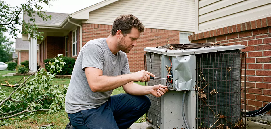 Storm Damage HVAC Restoration in New Braunfels